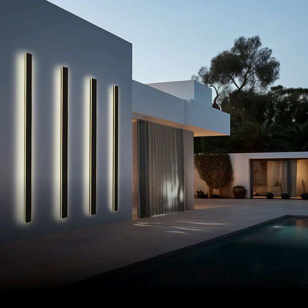 Silex Linear Outdoor Wall Lamp – Modern Exterior LED Light