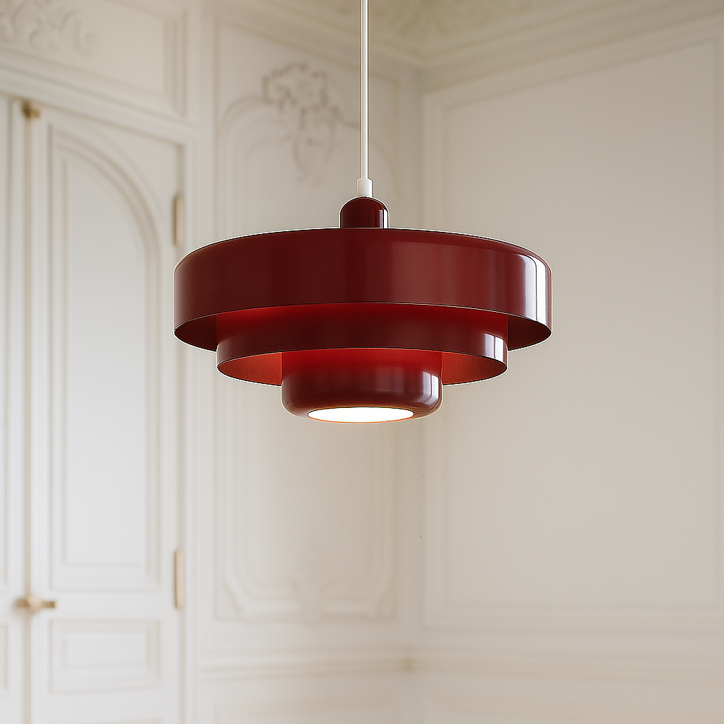 Bauhaus Italian-Style ceiling Light - coloured