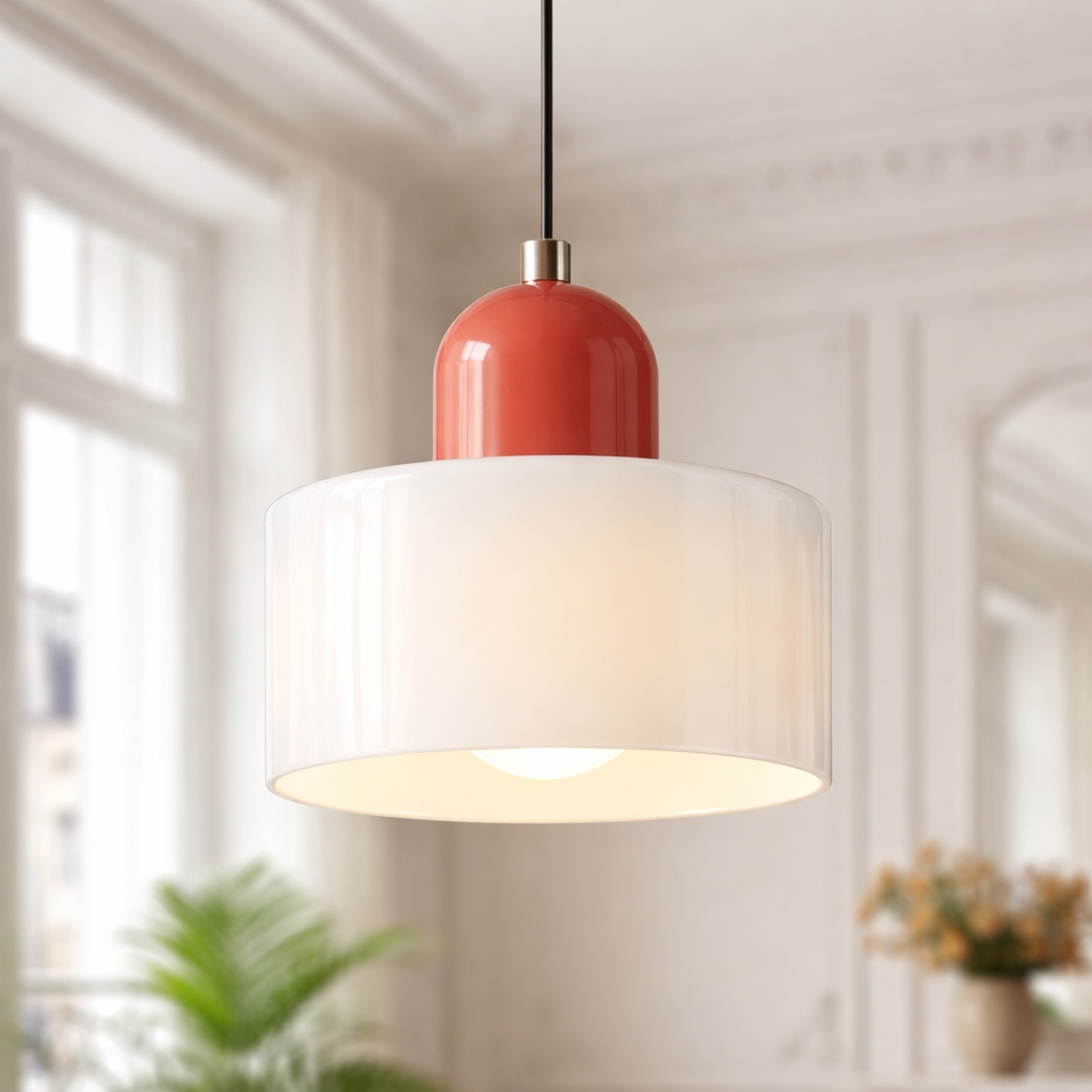 Bauhaus Pendant Light – Modern Colourful Ceiling Lamp