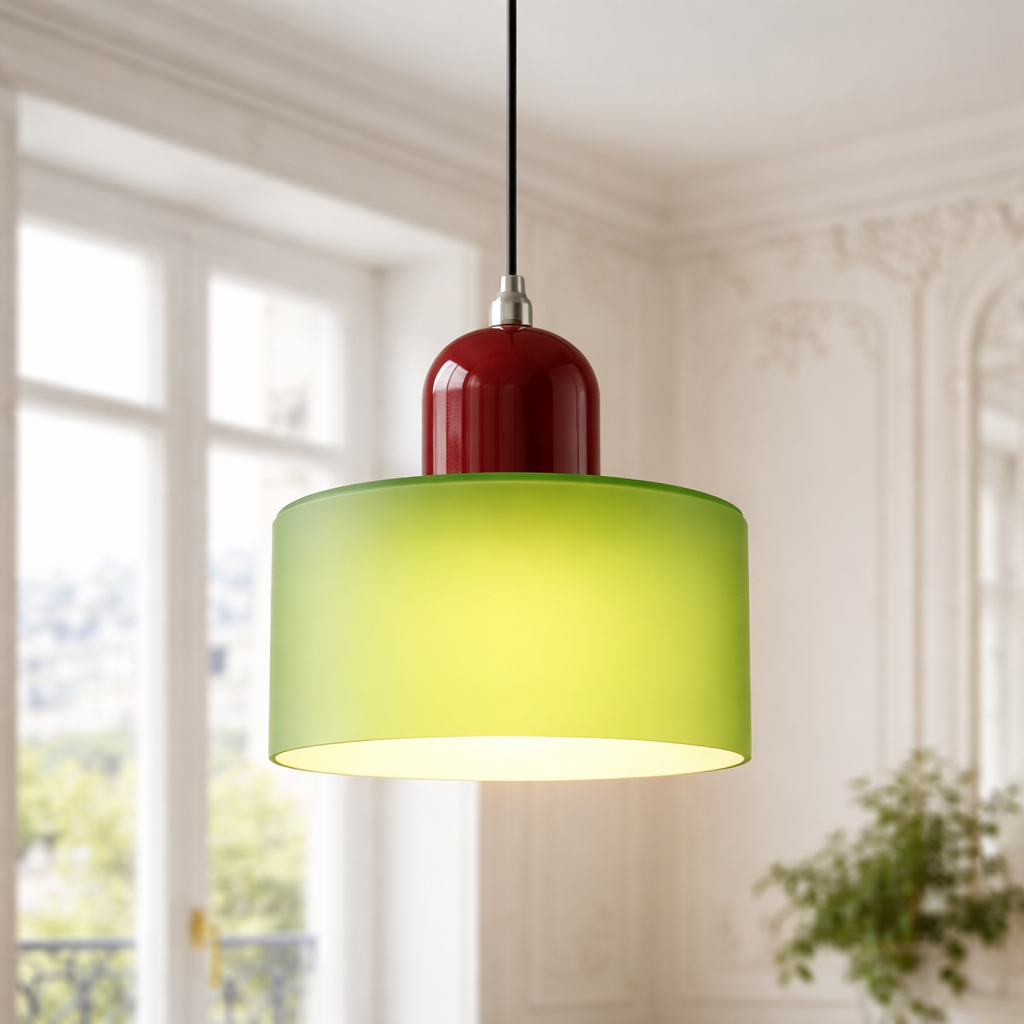 Bauhaus Pendant Light – Modern Colourful Ceiling Lamp