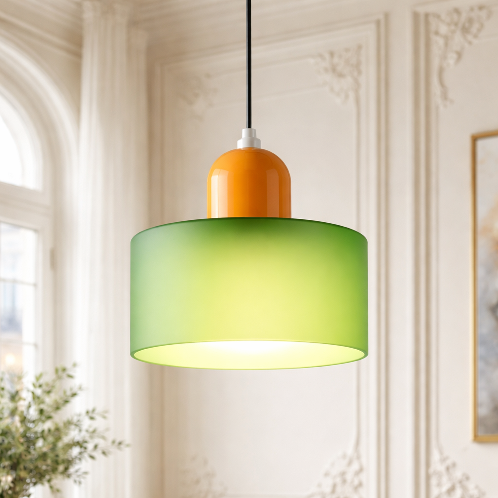Bauhaus Pendant Light – Modern Colourful Ceiling Lamp