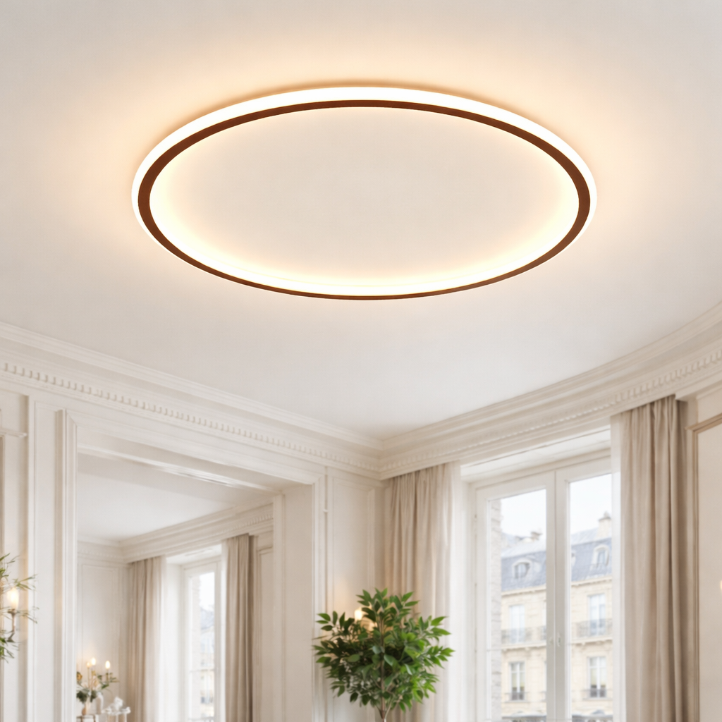 Scandinavian Round LED Ceiling Light – Modern Flush Mount Ceiling Lamp