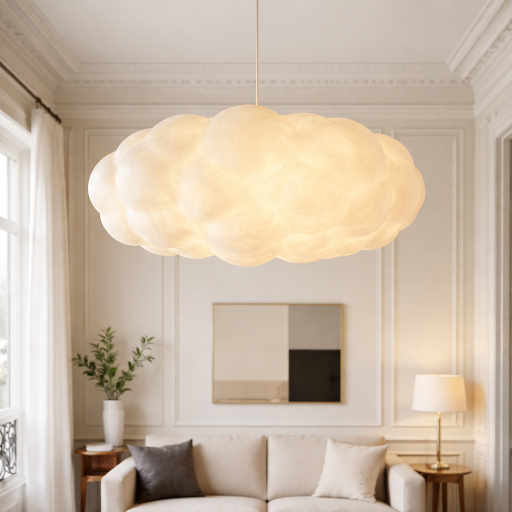 Cloud Pendant Light – Modern Soft Glow Ceiling Light for Bedrooms & Living Rooms