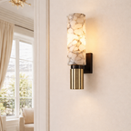 Marble Wall Light – Modern Luxury Wall Sconce with Brushed Brass Finish