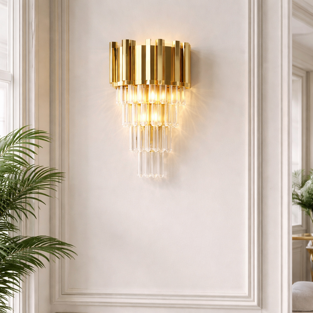 Queen Elizabeth Wall Light – Chandelier-Inspired, Elegant Ambient Lamp