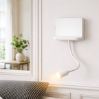 LED Wall Spot Light – Modern Wall-Mounted, Adjustable Spotlight with Wireless Phone Charger