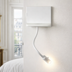 LED Wall Spot Light – Modern Wall-Mounted, Adjustable Spotlight with Wireless Phone Charger