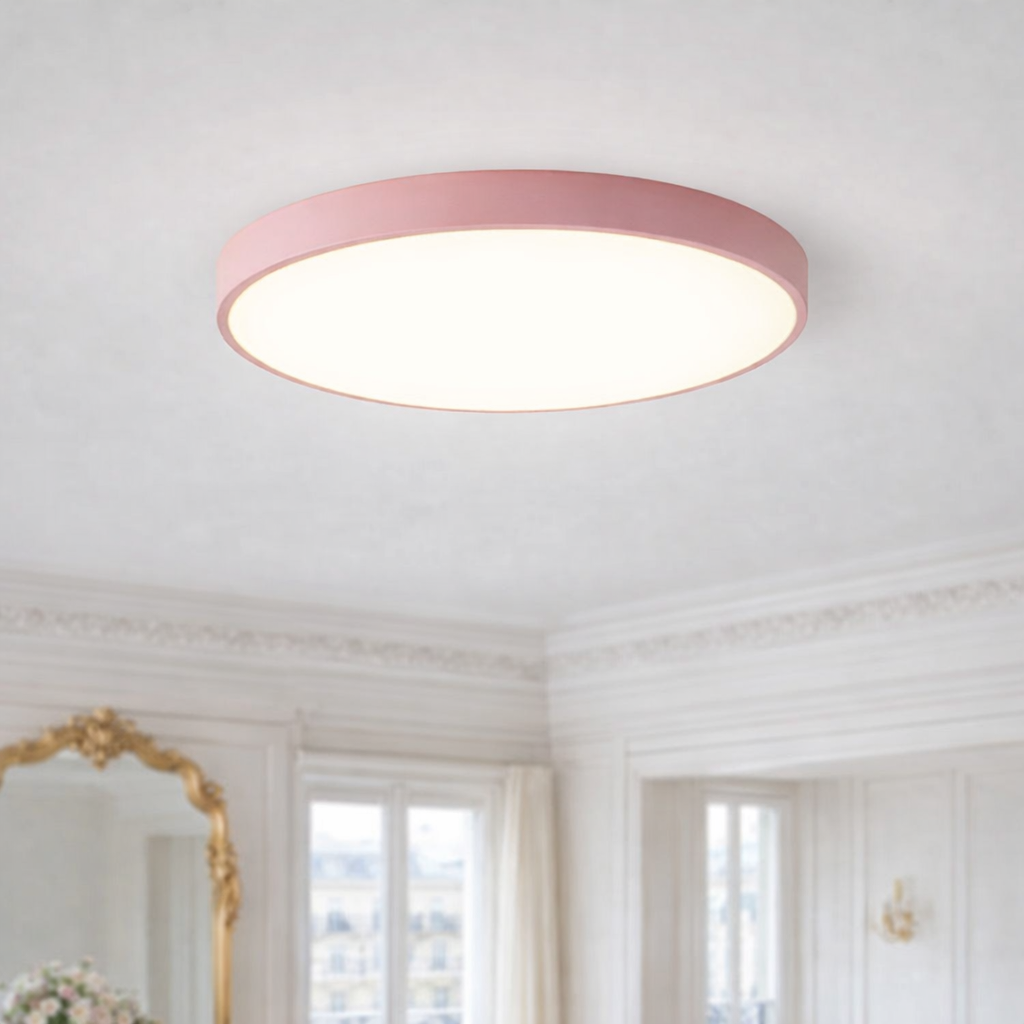 LED Ceiling Light – Modern Macaron, Nordic Style, Flush-Mount Circular