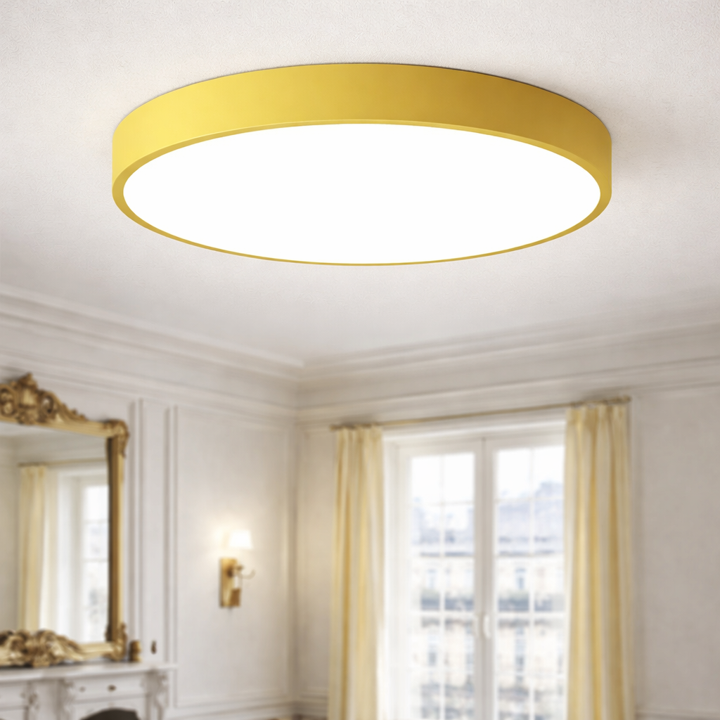 LED Ceiling Light – Modern Macaron, Nordic Style, Flush-Mount Circular
