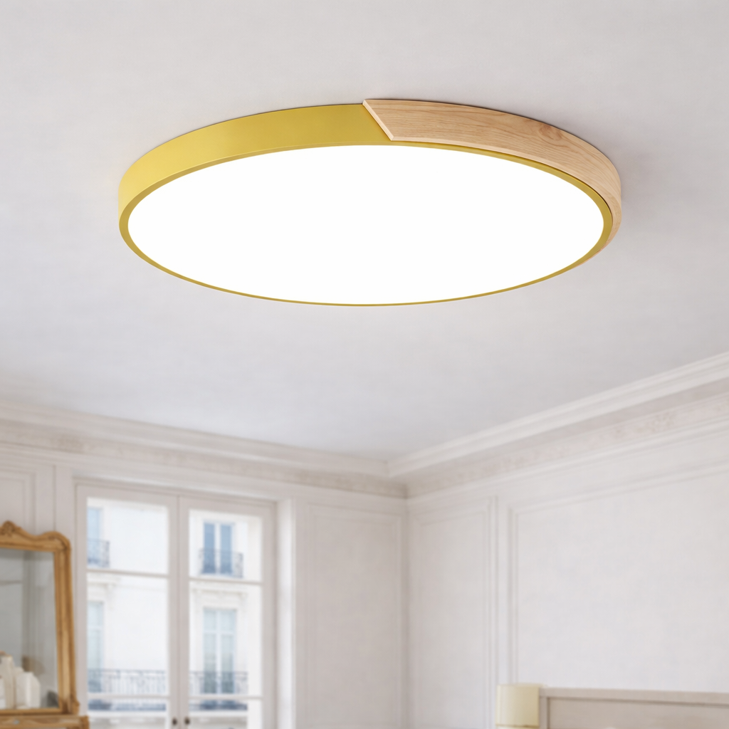LED Ceiling Light – Modern Macaron, Nordic Style, Flush-Mount Circular