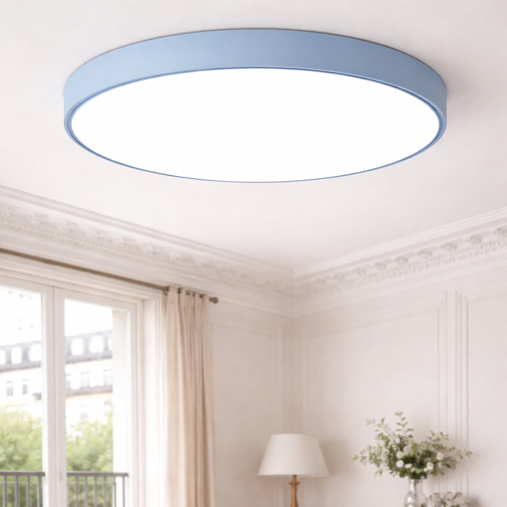 LED Ceiling Light – Modern Macaron, Nordic Style, Flush-Mount Circular