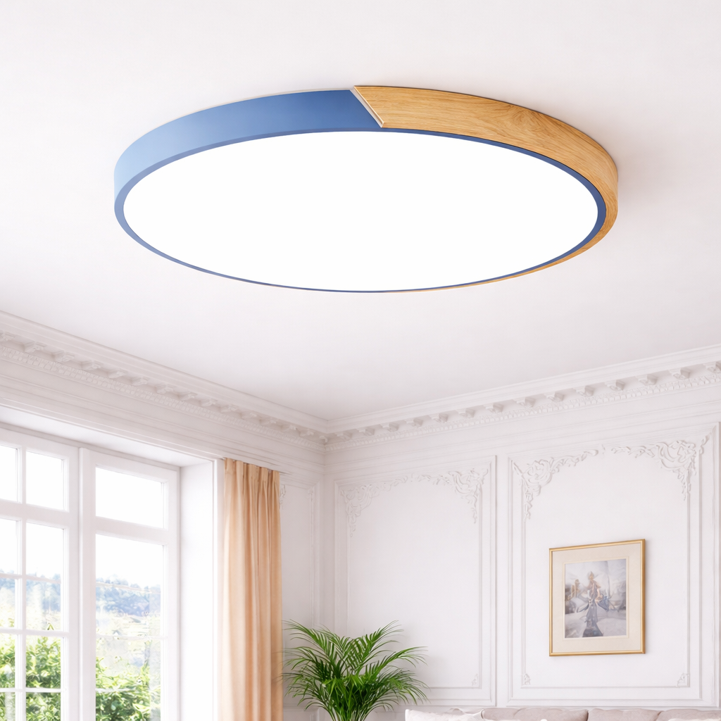 LED Ceiling Light – Modern Macaron, Nordic Style, Flush-Mount Circular
