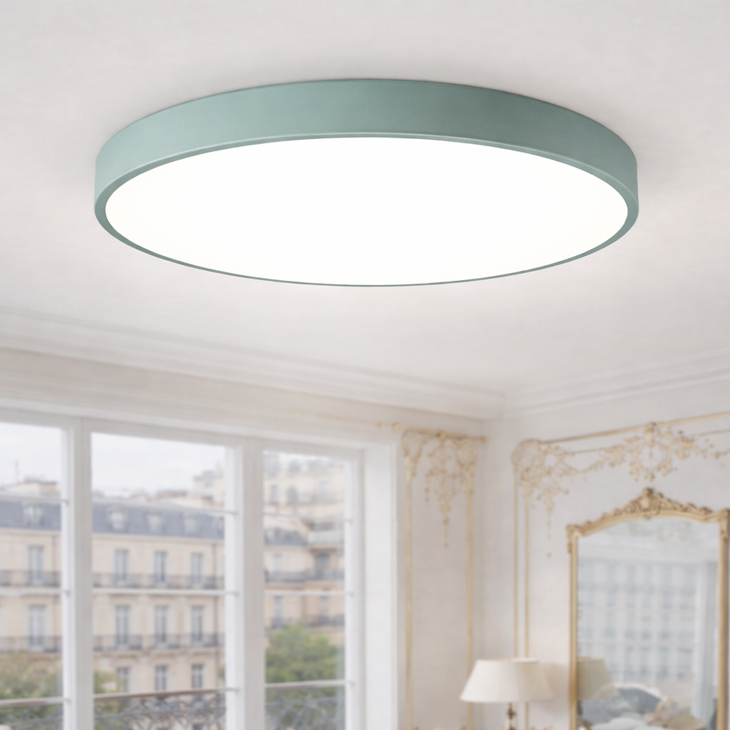 LED Ceiling Light – Modern Macaron, Nordic Style, Flush-Mount Circular