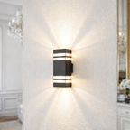 Aluminium Waterproof Outdoor Double Head Wall Light – Up and Down Exterior Fixture