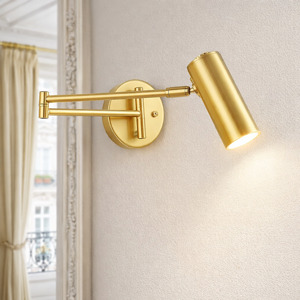 Modern Adjustable Swing Arm Wall Light with LED E14
