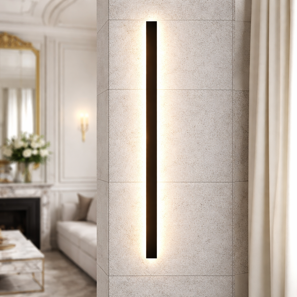 Linear Outdoor Wall Lamp, Metal & Acrylic, LED, IP65