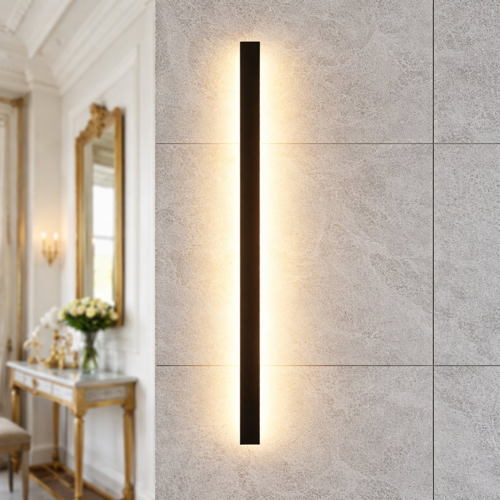 Linear Outdoor Wall Lamp, Metal & Acrylic, LED, IP65
