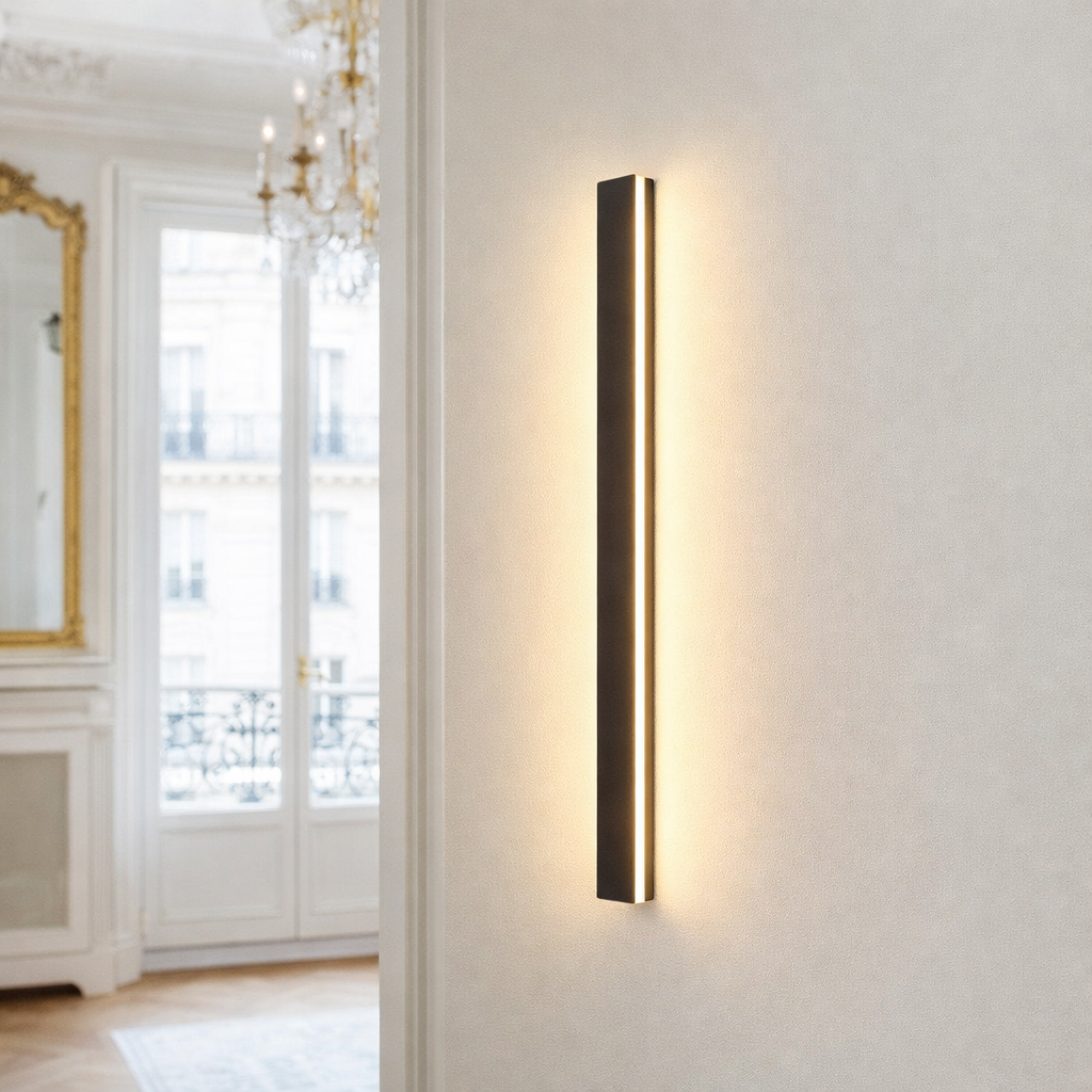 Linear Outdoor Wall Lamp, Metal & Acrylic, LED, IP65