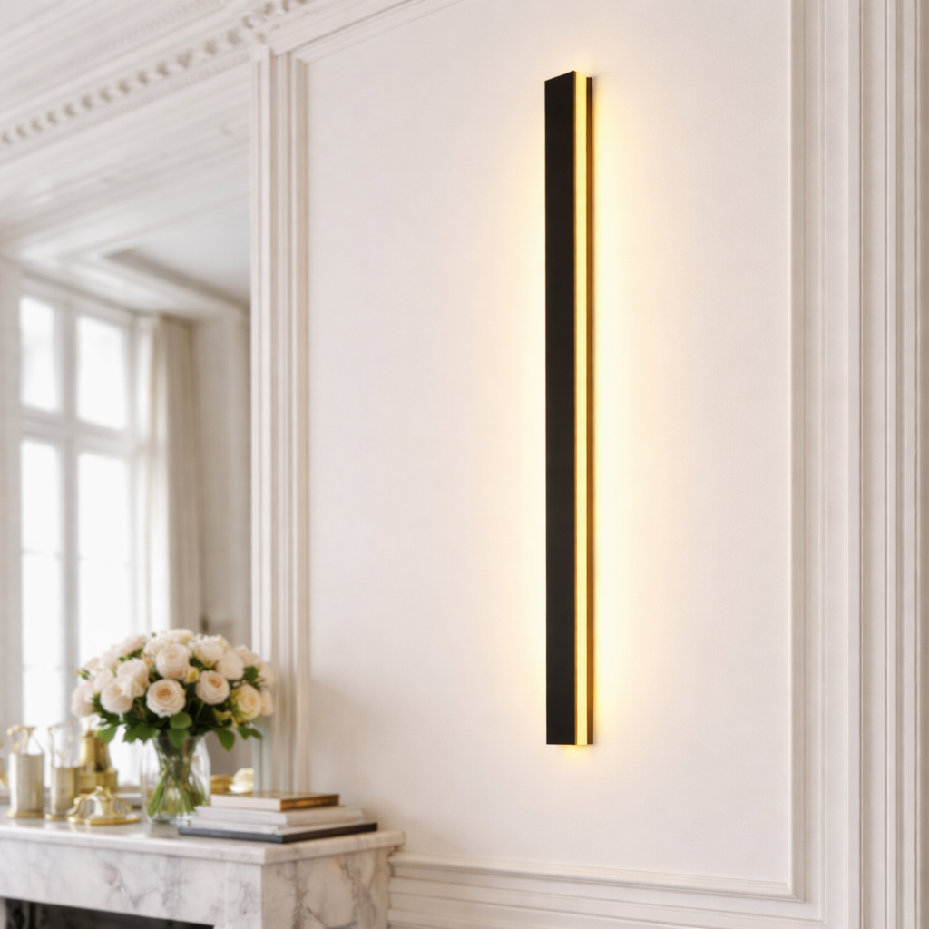 Linear Outdoor Wall Lamp, Metal & Acrylic, LED, IP65