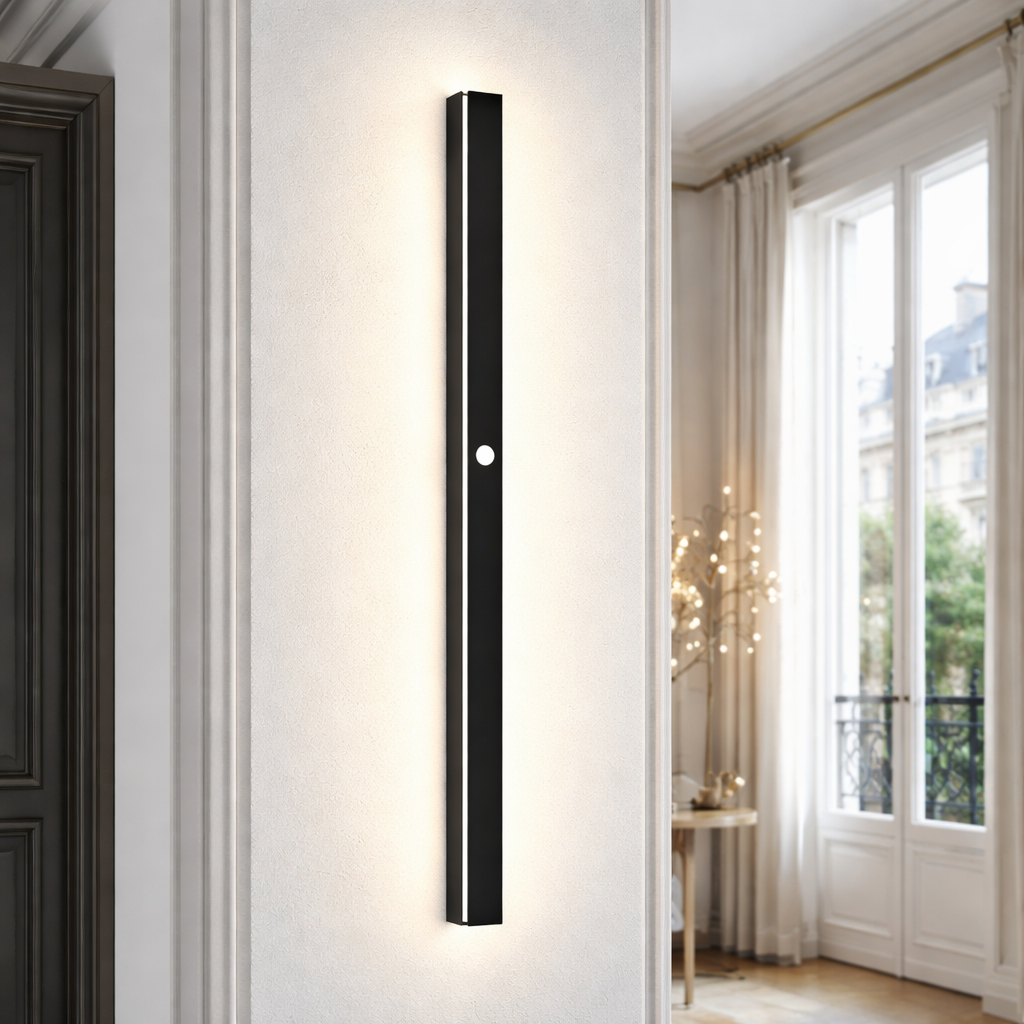 Linear Outdoor Wall Lamp, Metal & Acrylic, LED, IP65