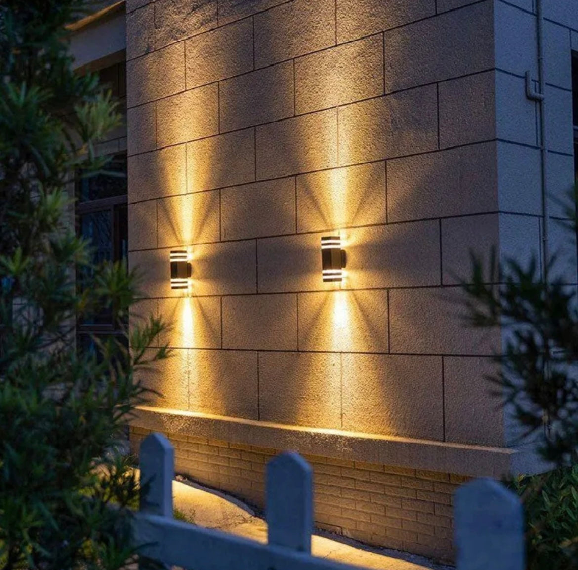 Aluminium Waterproof Outdoor Wall Light – Modern Double Head Up Down Lamp