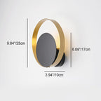 Nordic Round Wall Sconce – Minimalist Iron & Glass Design, Soft Ambient Light