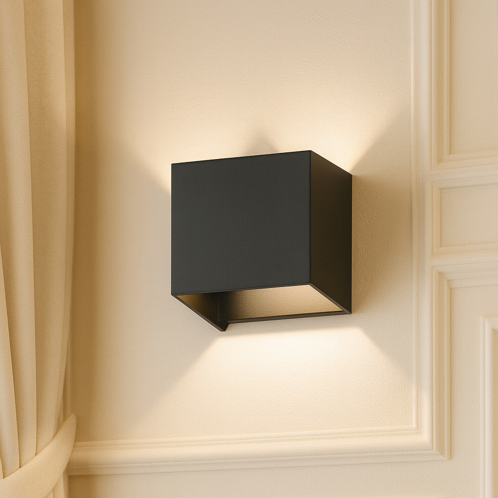 Modern Cube Wall Light - LED - Up and Down Lighting