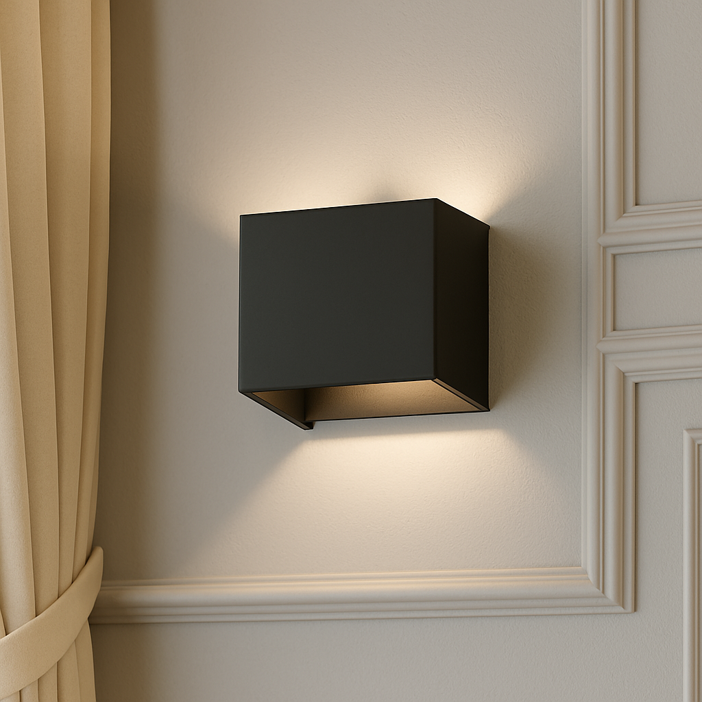 Modern Cube Wall Light - LED - Up and Down Lighting