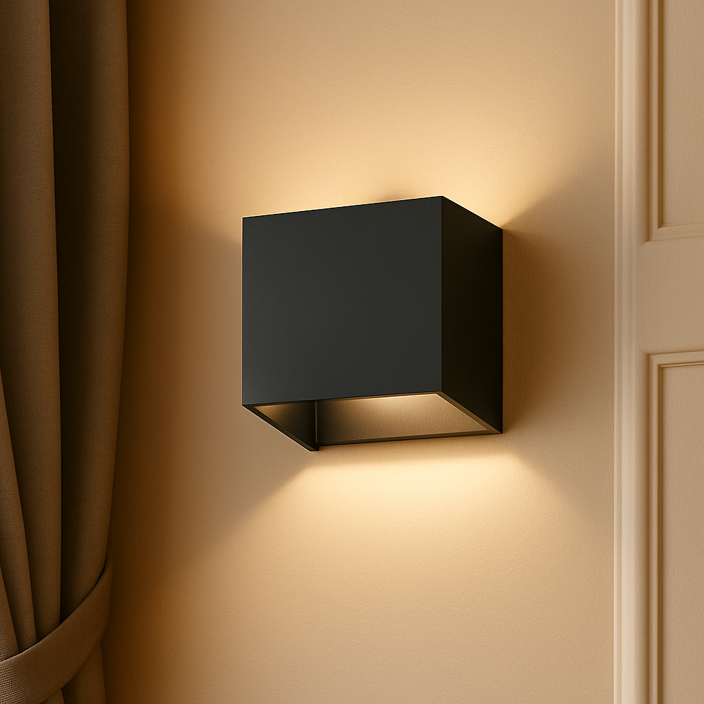 Modern Cube Wall Light - LED - Up and Down Lighting