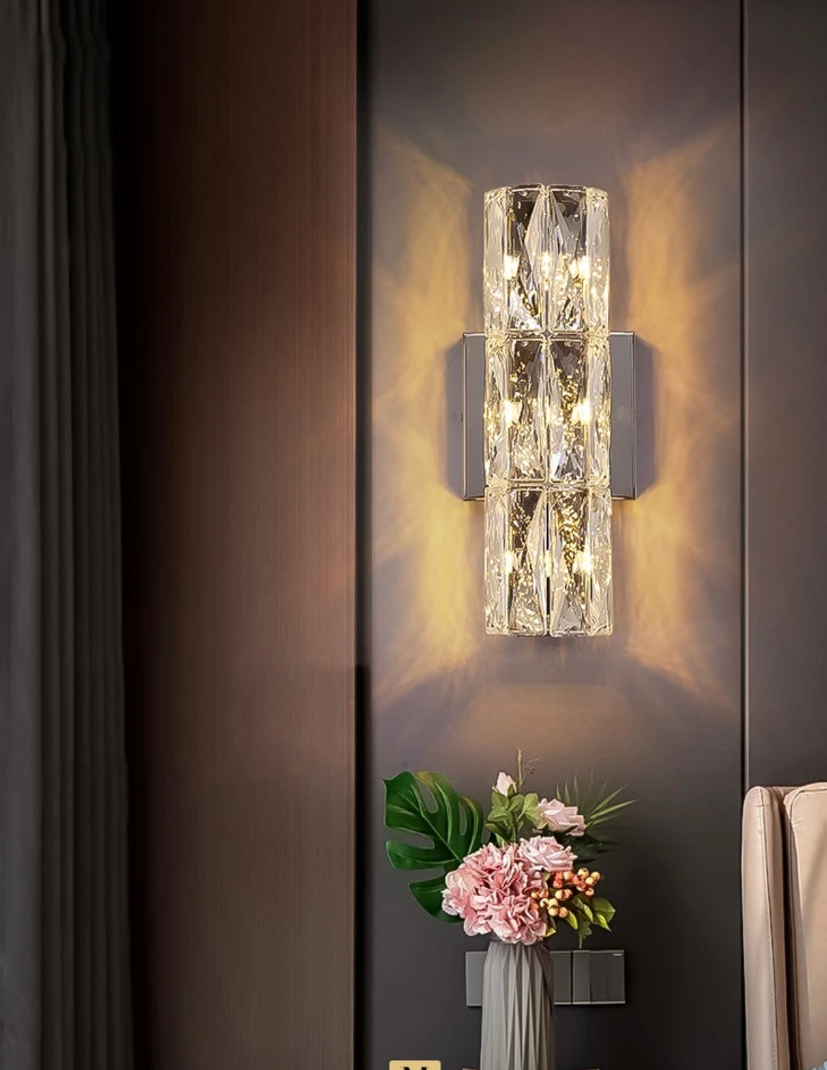 Crystal Luxury Wall Lamp – Modern Decorative Interior Light