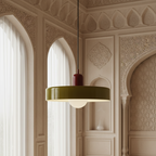 Bauhaus Pendant Ceiling Light - Coloured Glass