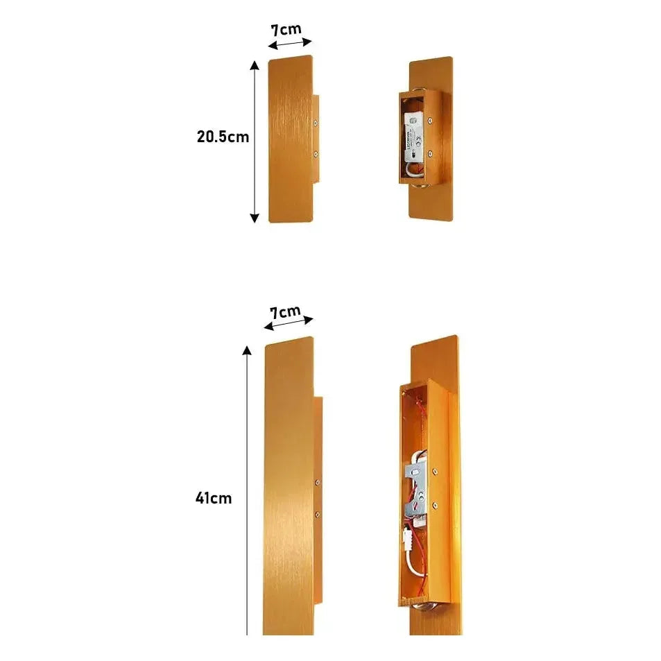 Weatherproof LED Wall Light – Modern Outdoor Illumination, Up and Down Lighting