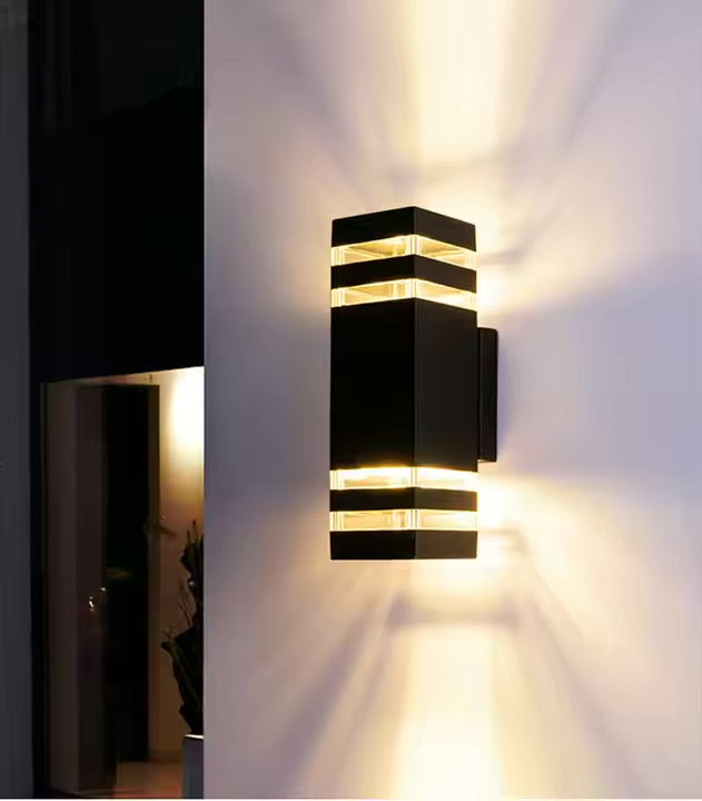 Aluminium Waterproof Outdoor Wall Light – Modern Double Head Up Down Lamp