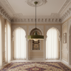 Bauhaus Pendant Ceiling Light - Coloured Glass