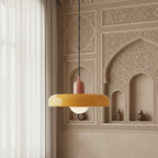 Bauhaus Pendant Ceiling Light - Coloured Glass