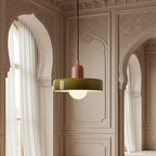Bauhaus Pendant Ceiling Light - Coloured Glass