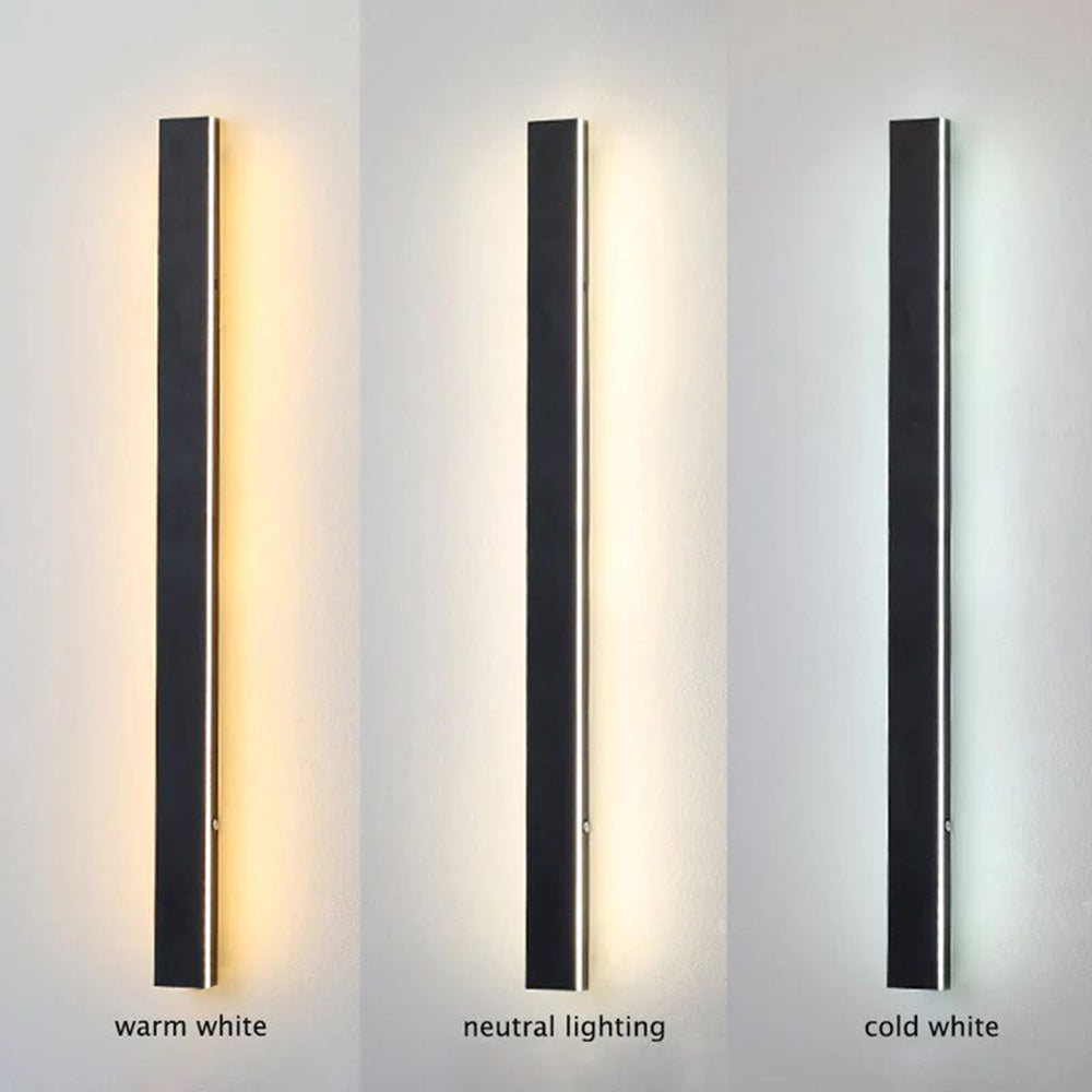 Linear Outdoor Wall Lamp, Metal & Acrylic, LED, IP65