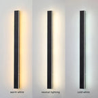 Linear Outdoor Wall Lamp, Metal & Acrylic, LED, IP65
