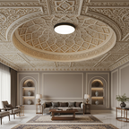 Modern Wooden Circular Ceiling Light