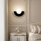 Bauhaus semi circle wall lights