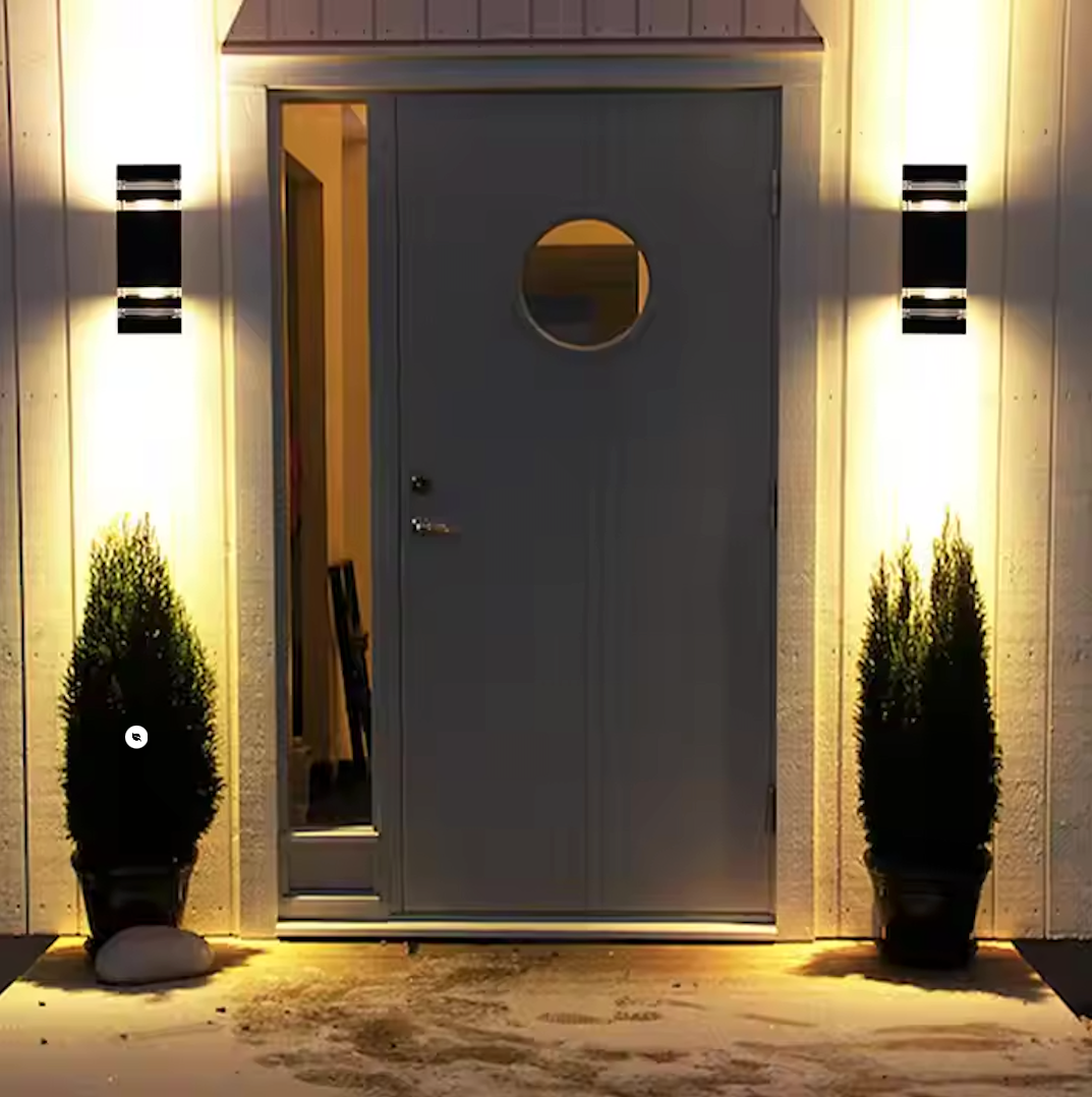 Aluminium Waterproof Outdoor Wall Light – Modern Double Head Up Down Lamp