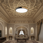 Modern Wooden Circular Ceiling Light