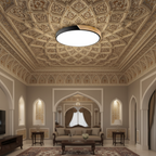 Modern Wooden Circular Ceiling Light