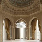 Silk Japanese Hanging ceiling Lamp