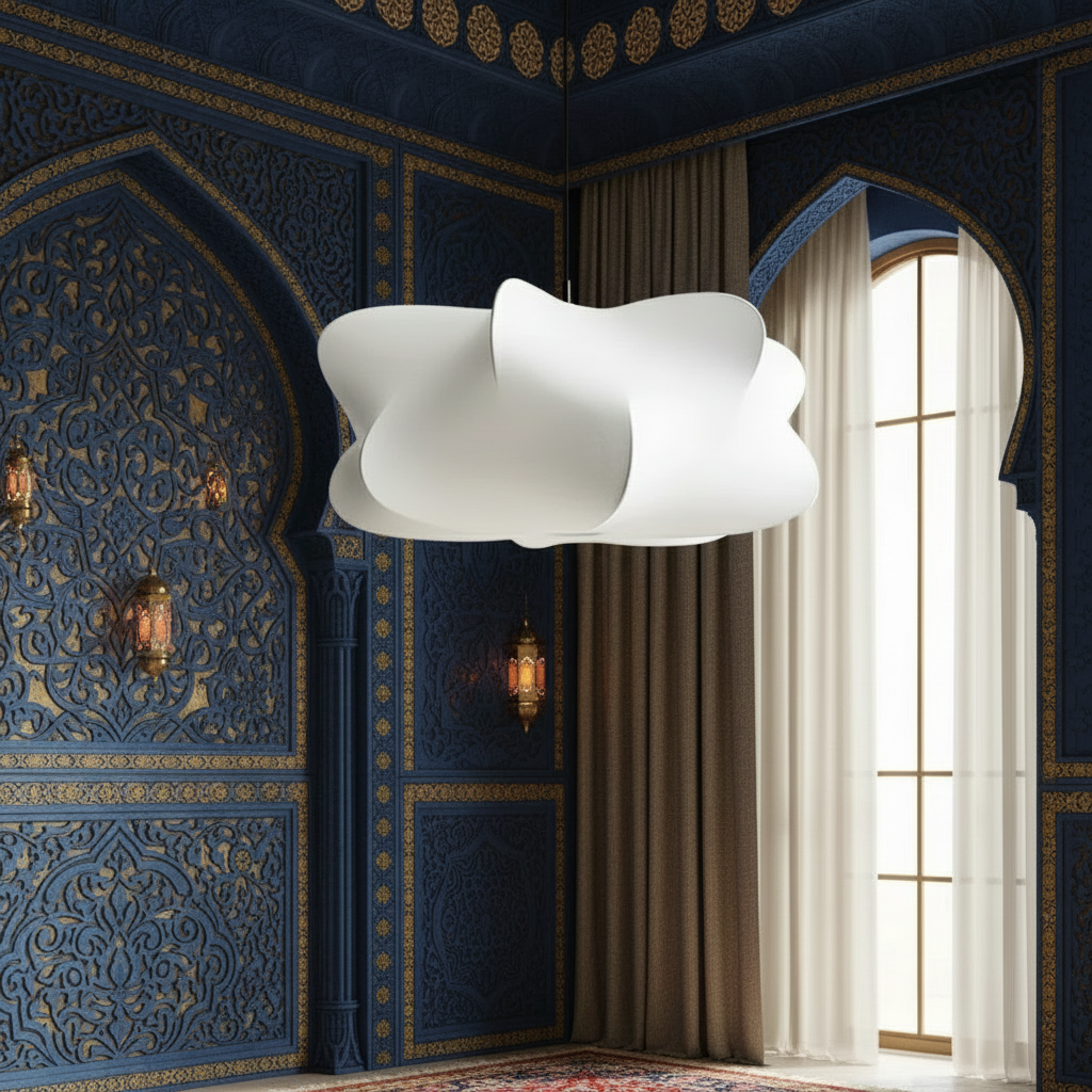 Silk Japanese Hanging ceiling Lamp