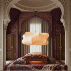 Silk Japanese Hanging ceiling Lamp