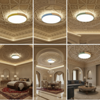 Modern Wooden Circular Ceiling Light