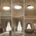 Modern Wooden Circular Ceiling Light