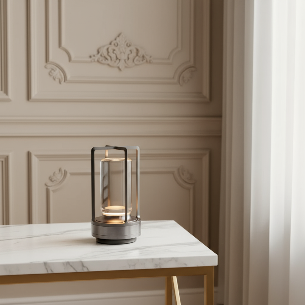 Crytal modern table lantern
