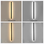 Linear Outdoor Wall Lamp, Metal & Acrylic, LED, IP65